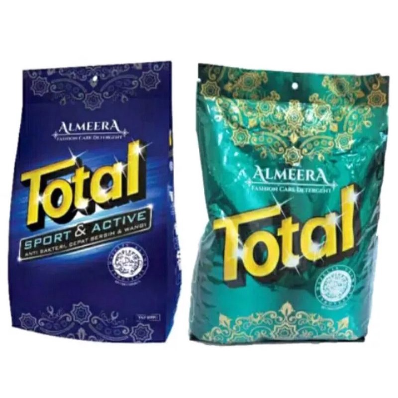 Detergent Total Almeera powder detergent Almeera sport &amp; active 800g Halal bersih wangi lembut anti bakteri cepat'bersih dan wangi deterjen bubuk halal