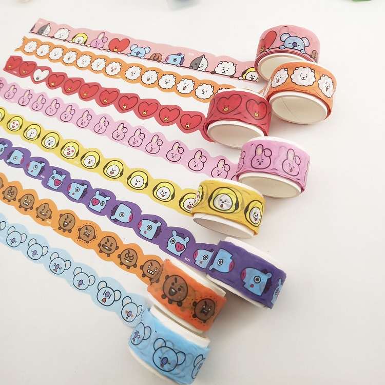 Bts Washi Tape Emoji Tape Masking Scrapbook Stiker DIY Diary