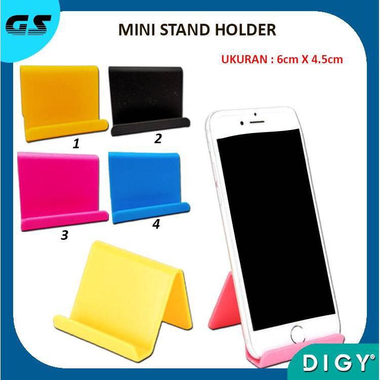 Sale Murah Mini Universal Stent / Mobile Phone Mini Stand Holder Biru