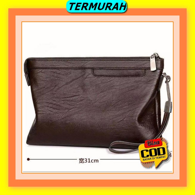 Handbag Tas Genggam Pouch Dompet Clutch Bag Pria Wanita Cowok Cewek Original Murah Besar Import Prem