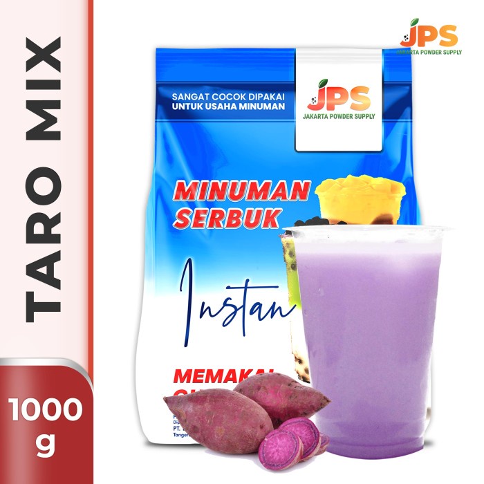 

BUBUK MINUMAN TARO MIX POWDER INSTAN JPS GULA