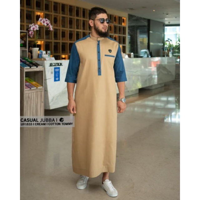 U018 SAMASE JUBBA REGULER CREAM COTTON TOMMY