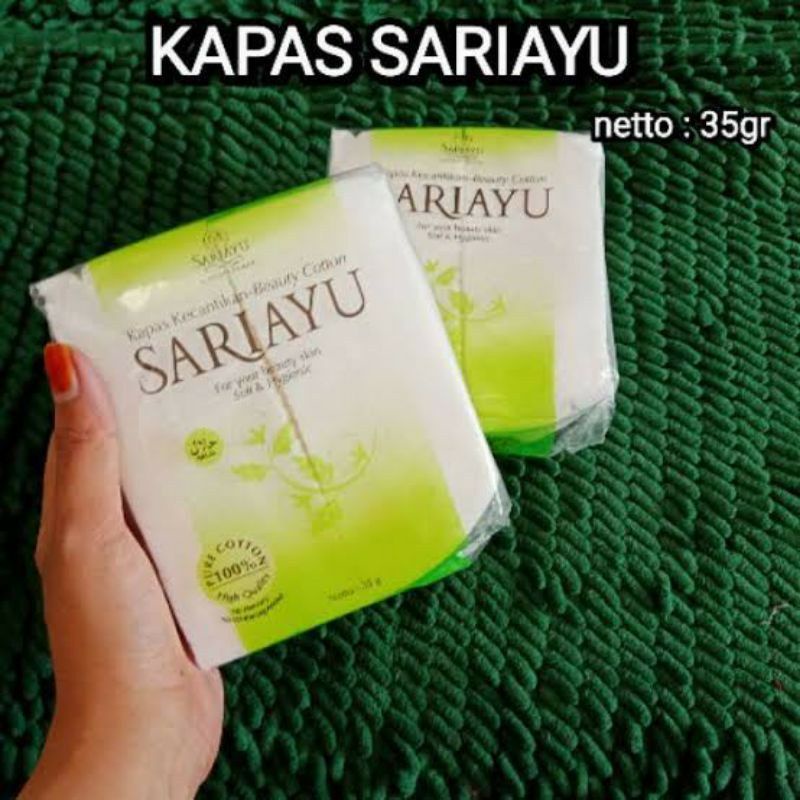 Termurah Kapas Sariayu 35gr Original 100% Ampuh Membersihkan Wajah dari Makeup dan kotoran - SariAyu