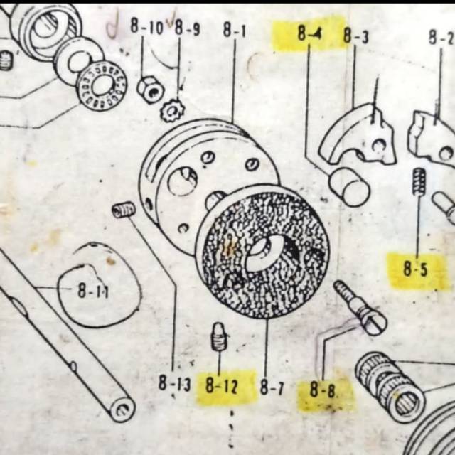 S03387-001 Clutch Plate atau Kampas Mesin Pasang Kancing Brother