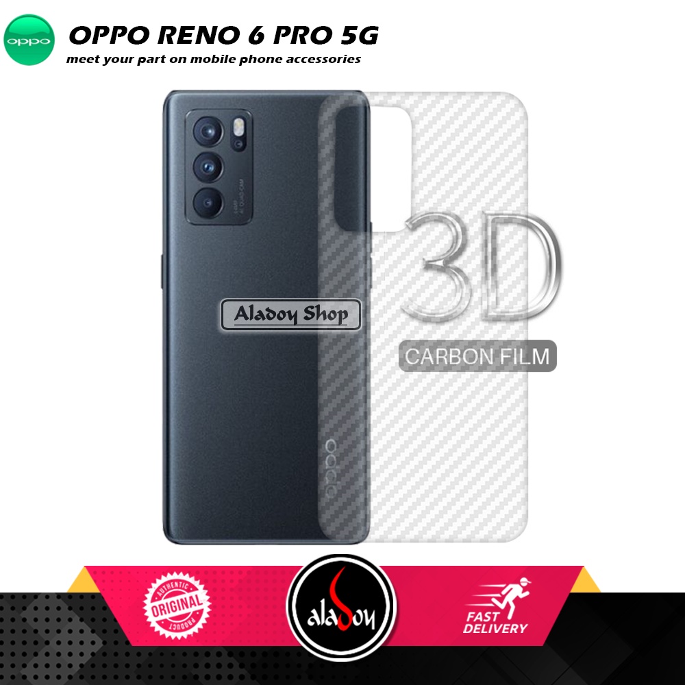 Case OPPO RENO 6 PRO 5G Armor Fusion Transparent Casing Free Skin Carbon 3D