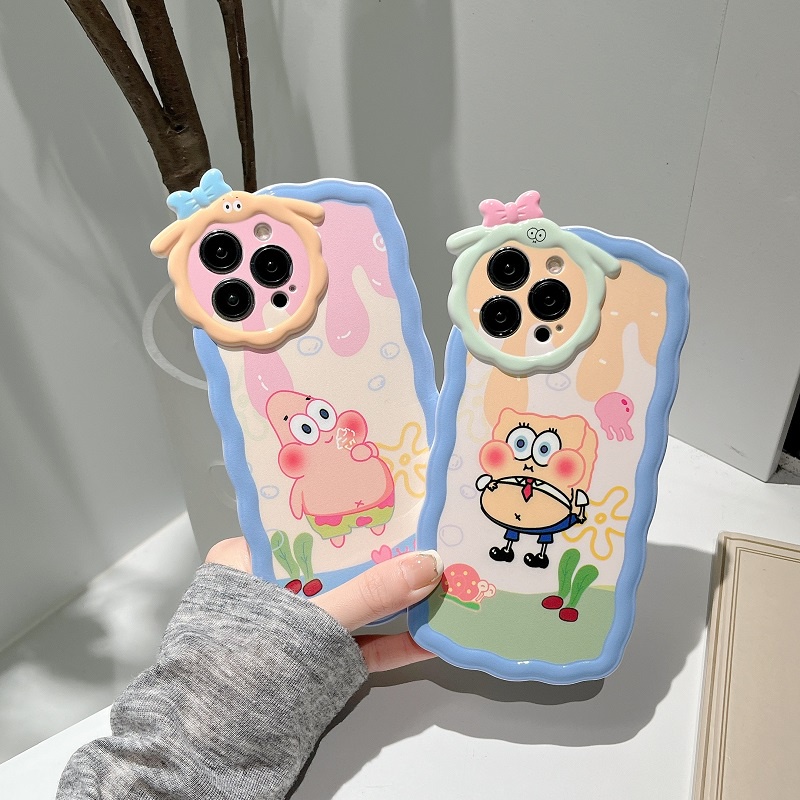 Case Pelindung Handphone Motif SpongeBob Pai Da Xing Untuk iPhone 14 Pro max 13 12 11 XR XSMAX