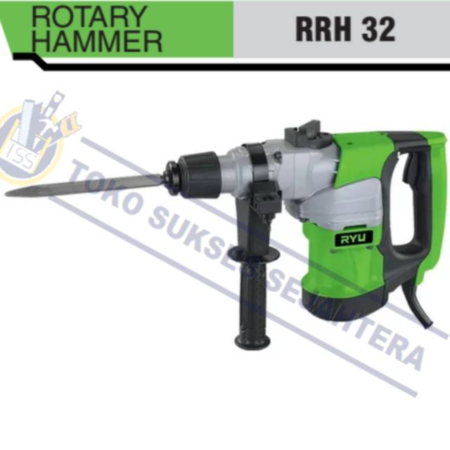 RYU ROTARY HAMMER RRH 32 RYU ROTARY HAMMER RRH32 MESIN BOR BETON BOBOK 32MM MESIN BOR BOBOK BETON