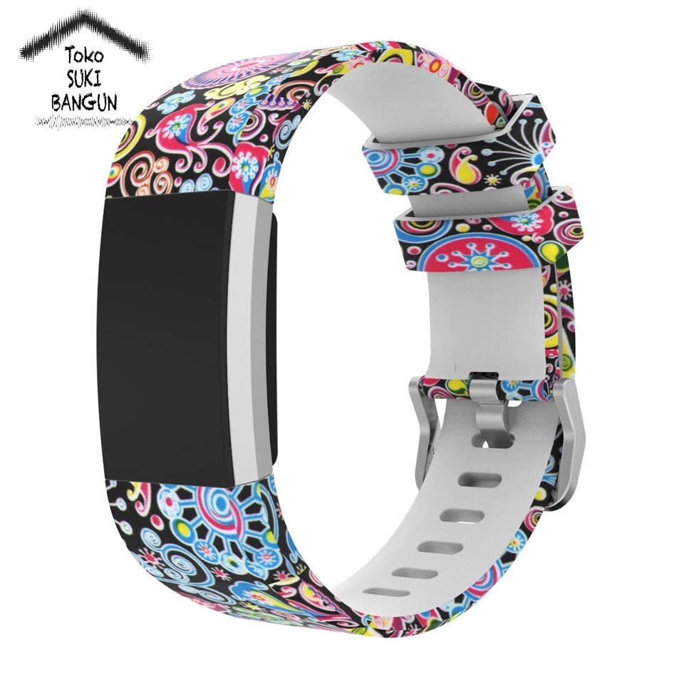 TALI JAM Fit Charge 2 Rubber PRINTED Silicone Watch Strap Band