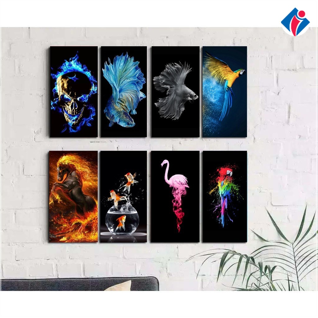Hiasan dinding wall decor dekorasi hiasan gantung gambar pajangan hitam black aesthetic