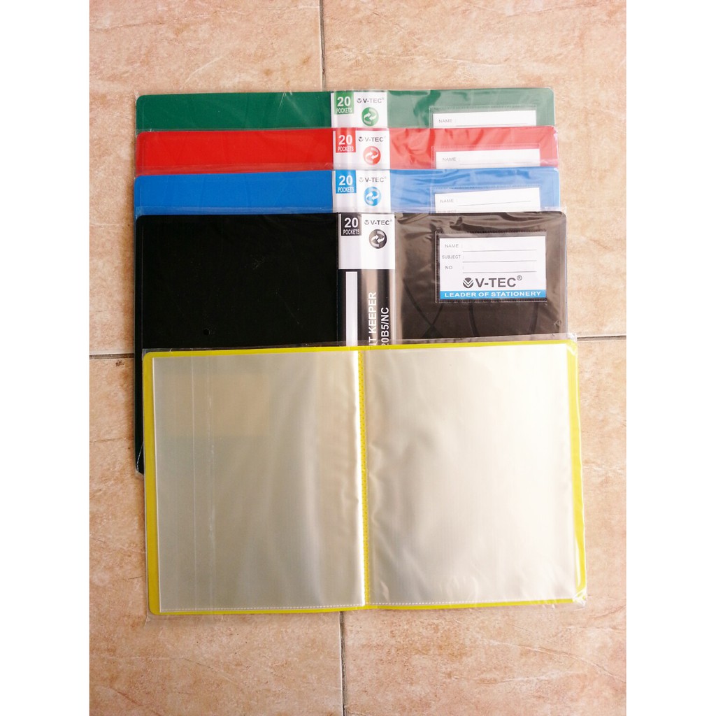 Clear Holder A5 / B5 - Document Keeper VTec A5 Isi 20