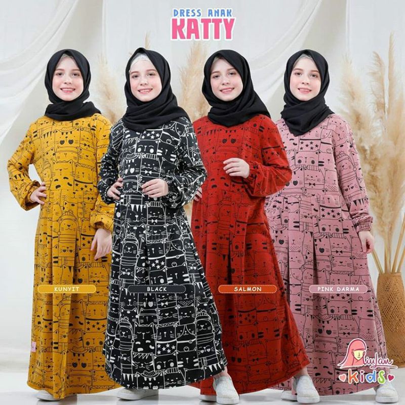 GAMIS ANAK KATTY by MIULAN KIDS GAMIS CANTIK SYARI IBUINDUNG