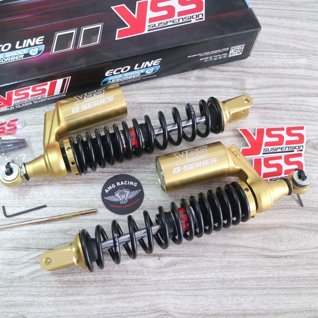 PROMO YSS SHOCK YSS PCX 150 G PLUS 350MM GOLD SERIES NEW BLACK GOLD