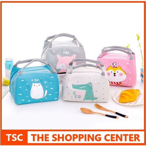 TSC - Tb101 Korea Hand Lunch Bag Tas Bekal Karakter Lucu Buat Anak Kantor Sekolah