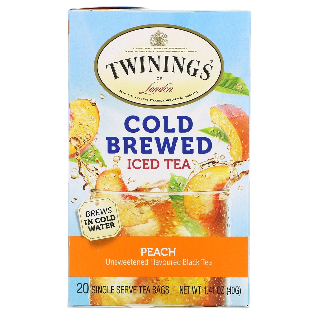 

Twinings of London Cold Brewed Iced Tea Peach 20 x 2 Gram