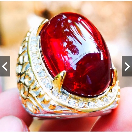 Batu akik Merah siam jumbo cristal