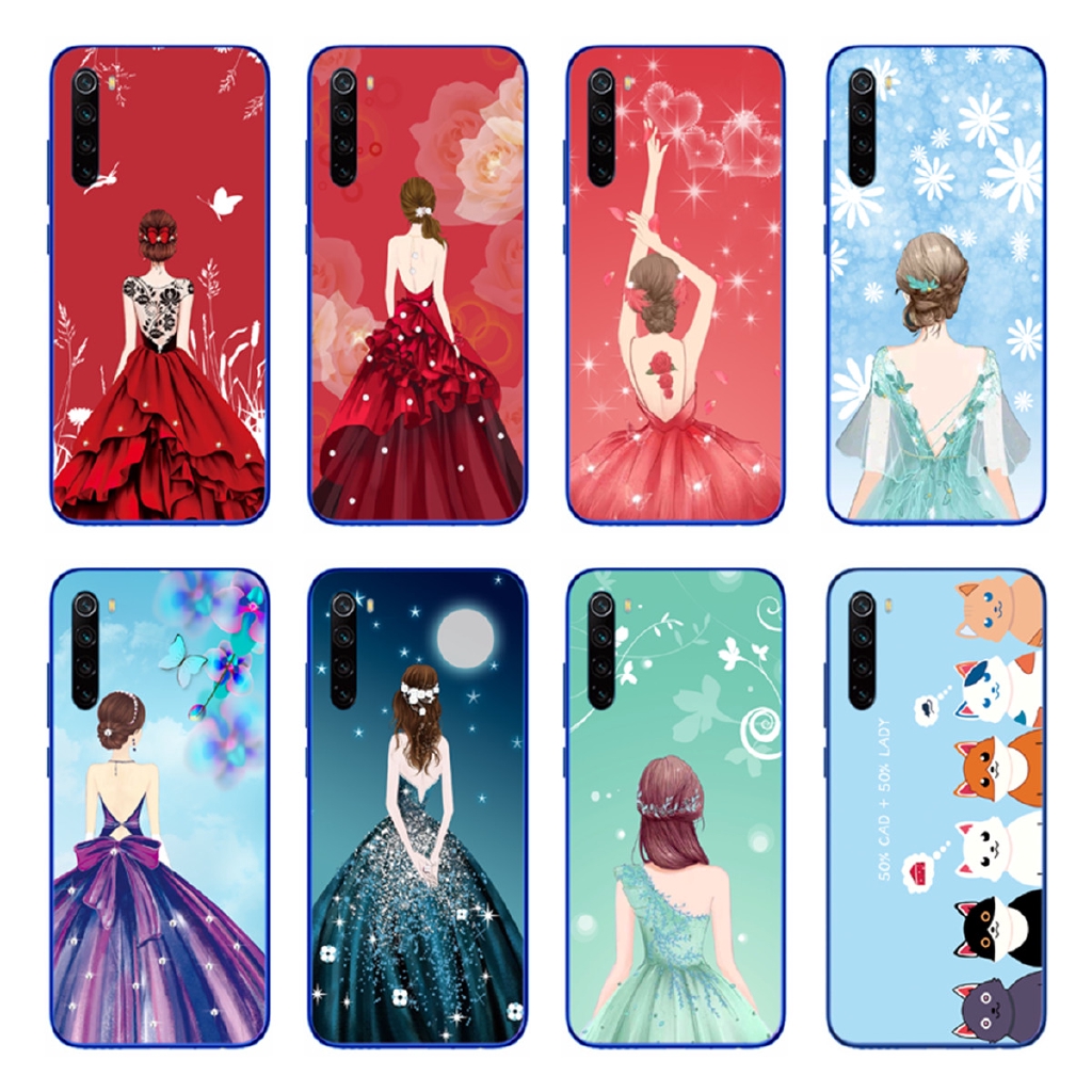 Soft Case TPU Gambar Kartun Wanita Bergaun Untuk Xiaomi Redmi Note 7Pro 8Pro Shopee Indonesia