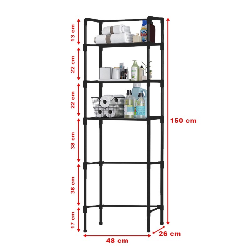 Rak Toilet Dan Rak Handuk Kloset MTJ-2 Multifungsi Anti Karat dan Anti Slip -WD