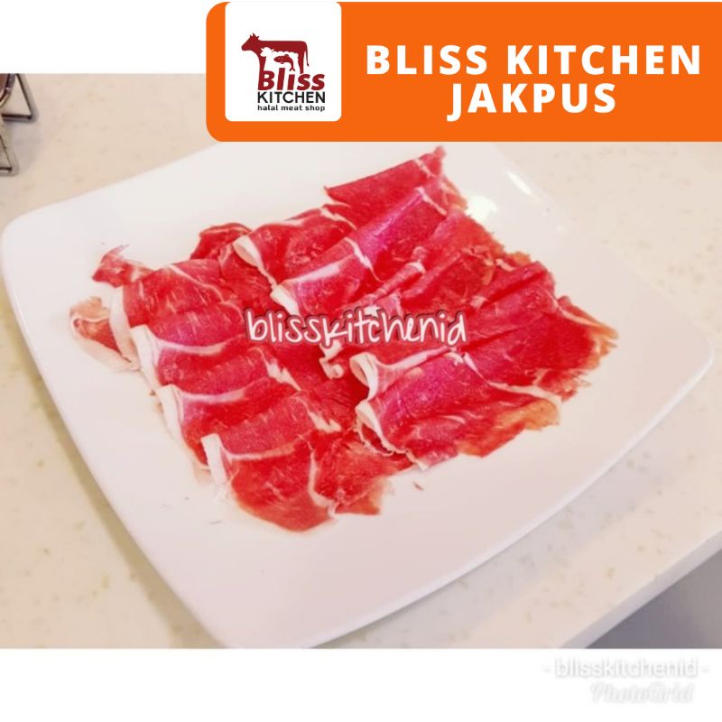 

Daging Paha Kambing /Domba Muda AUS Lamb Leg Boneless Slice 2mm 250gr