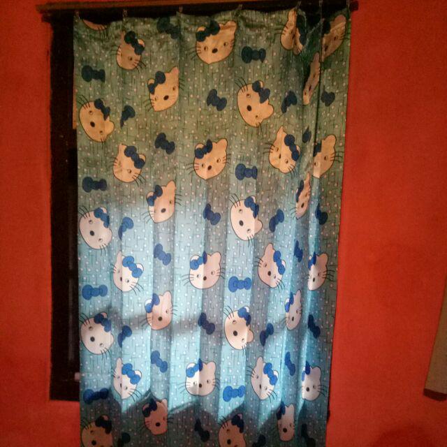 Gorden Hellokitty Saten Gorden  Pintu  Gorden Jendela Saten Halus #gorden# Godyn  Hellokitty Pintu #