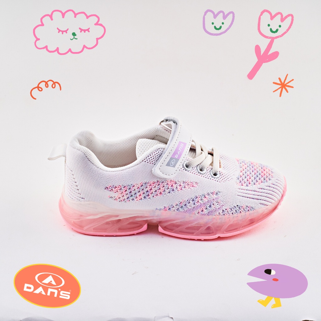 Dans Milani Sepatu Sneakers Anak Perempuan - White