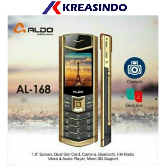 Hp ALDO AL168 AL-168 Vertu Garansi resmi