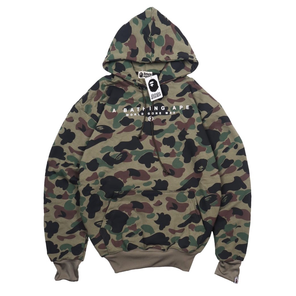 Jaket Sweater Hoodie BTHG APE WORLD CAMO – Edition Fashion Trendy Casual Pria Good Brand Quality Sty