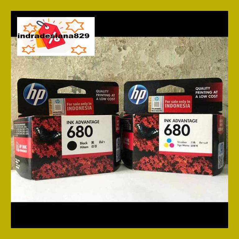 

Indr0Dpp Paket Murah Tinta Hp 680 Black+Colour Original 8D6Indrr