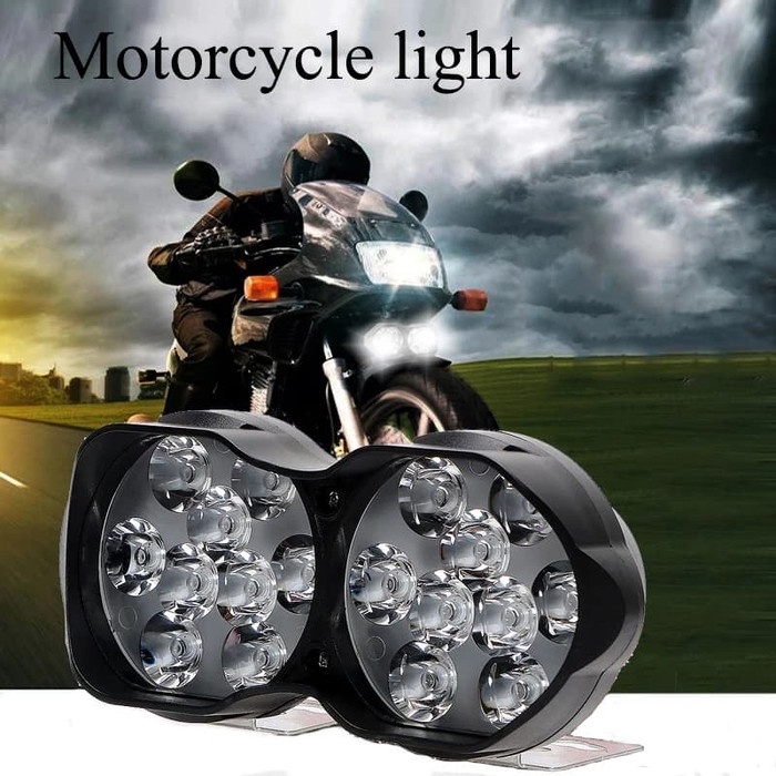 Lampu Motor Kostum Cafe Racer Bike Moge Motorcycle Led HeadLight