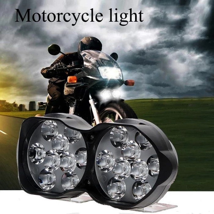 Lampu Motor Kostum Cafe Racer Bike Moge Motorcycle Led HeadLight