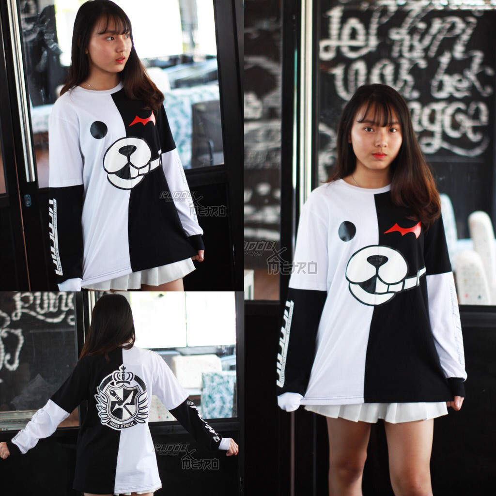 Longsleeve Double Layer Monokuma Danganronpa