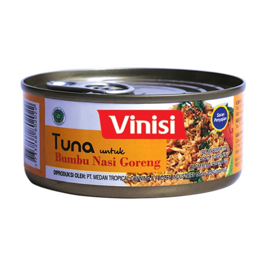 

VINISI TUNA UNTUK NASI GORENG TANPA MSG 120 GRAM - IKAN TUNA KALENG