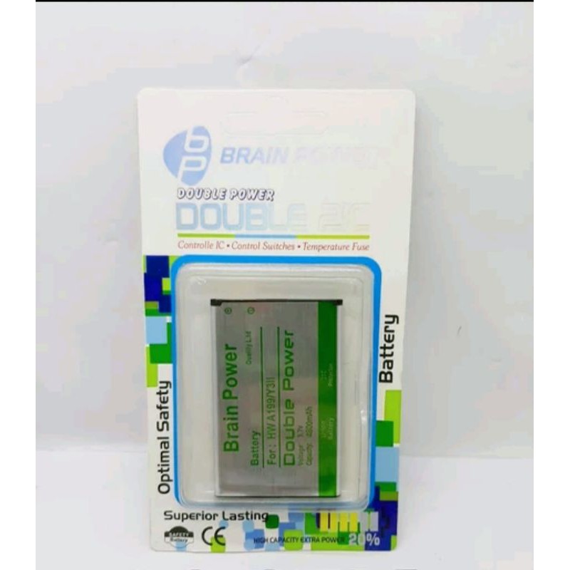 Batre batrei baterai double power Huawei A199 Y3II