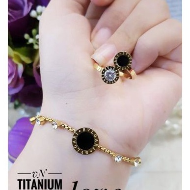 TiTanium set gelang cincin y4222