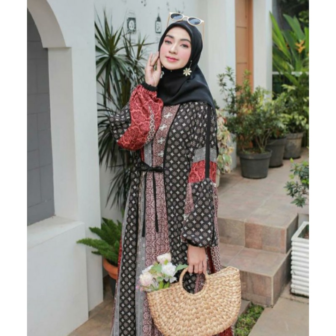 Gamis katun rayon / gamis katun zara ori / wafiq busana