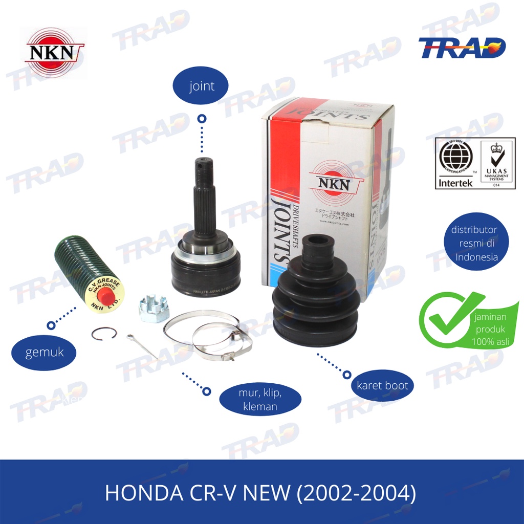 CV Joint AS Roda Luar NKN Honda CRV New gen 2
