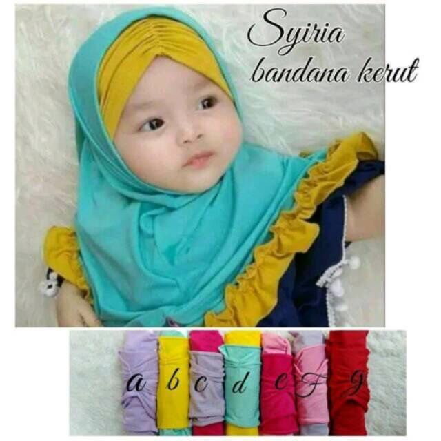 Kerudung Anak Syiria | Kerudung Syiria Anak | Hijab Anak