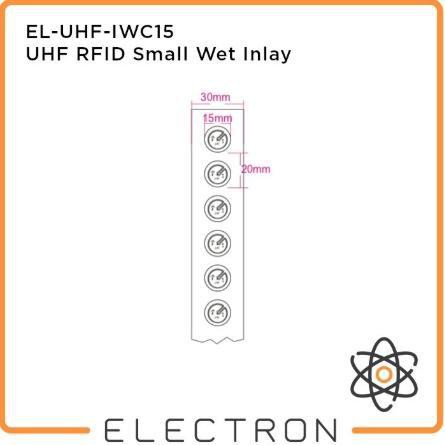 EL-UHF-IWC15 UHF RFID Tag Wet Inlay Sticker Impinj Monza 4E J41