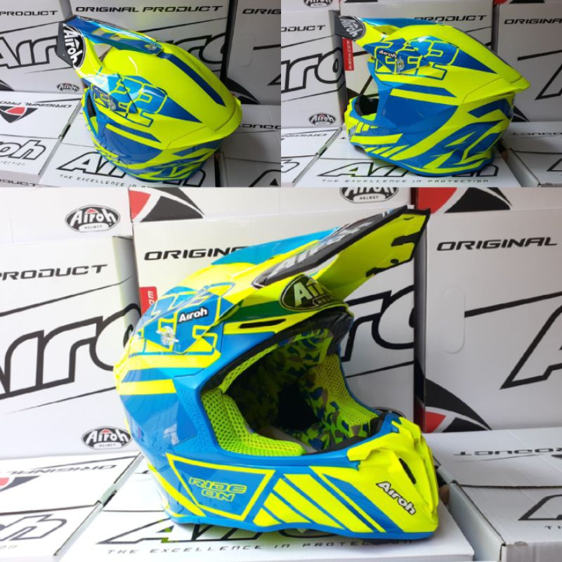 Helm Airoh Twis Cairoli 2.0 Gloss Original, Supermoto Helm Airoh, Cross Helm Airoh