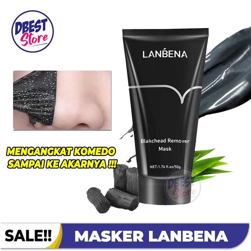 DBEST - LANBENA MASKER ARANG MASKER KOMEDO HIDUNG WAJAH /BLACKHEAD REMOVER PEEL OFF BLACKMASK CHARCOAL