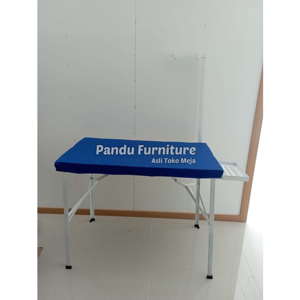 Meja Setrika Uap Laundry Model Lipat Lengkap Siap Pakai