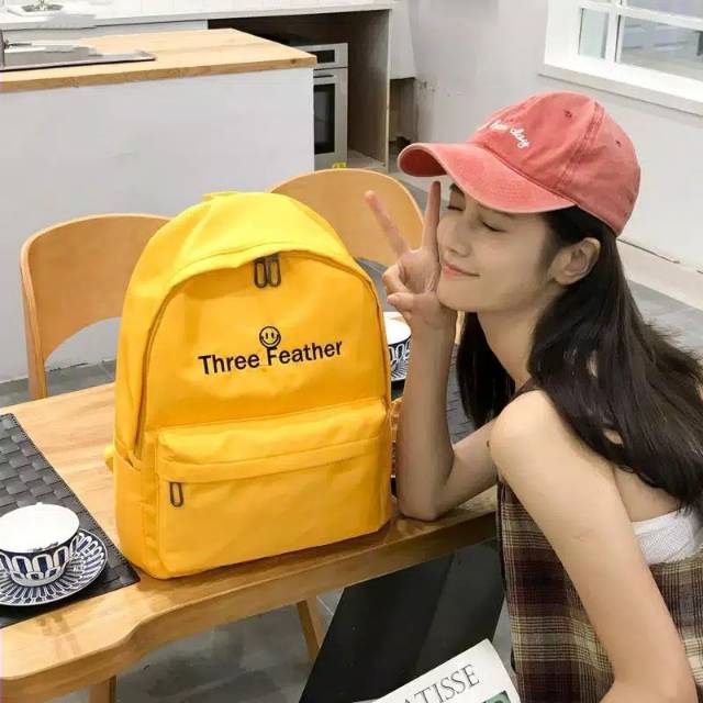 backpack Tas Sekolah Versi Korea Perempuan Siswa SMA Harajuku Ulzzang Pasang Ransel Surat Smal