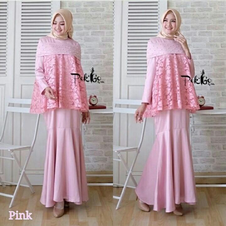 HCL  Dress Mutia - Dress Muslimah - Gamis Muslimah - Pakaian Muslim - Busana Muslim - Baju Muslim