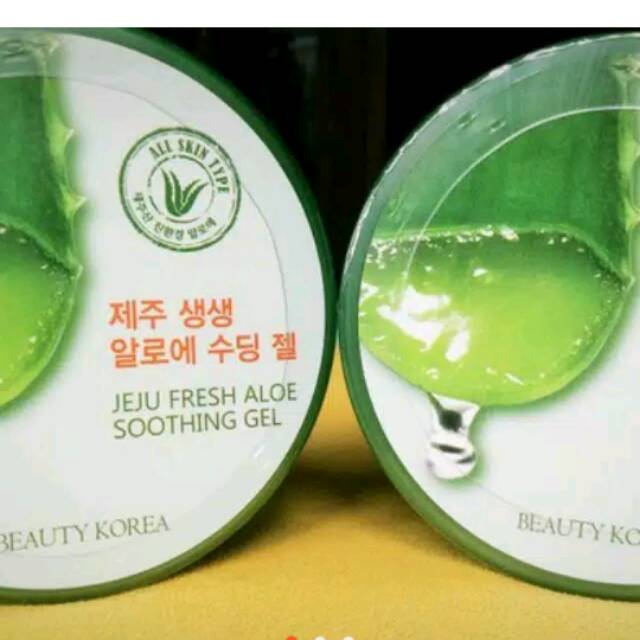 Jeju fresh aloe shoothing gell beauty korea