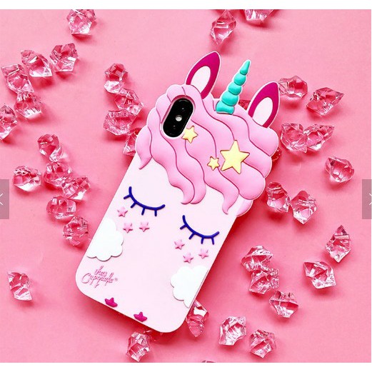 Vivo Y71 Case Silicon 3D kartun Cute Pink Unicorn Softcase Fashion Casing Hp
