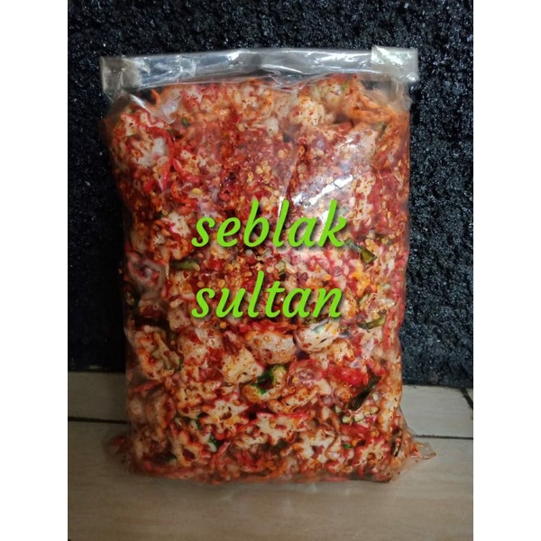 

kerupuk bantet kemplang bantETt pedas daun jeruk 500gr seblak sultan