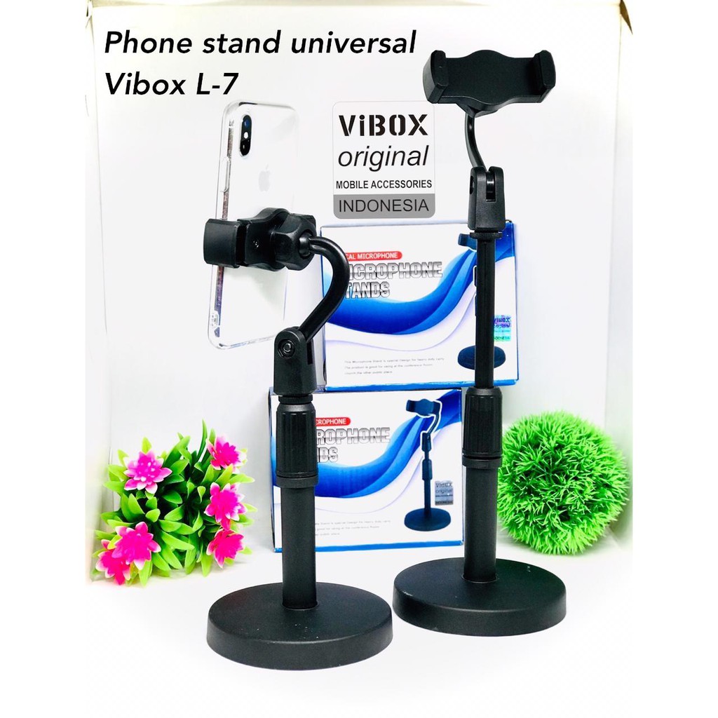 UNIVERSAL HOLDER VIBOX S2 / K3 STANDS LIVE BRODCAST UNIVERSAL ALL TIPE HP FOR ZOOM MEETING(NEW)