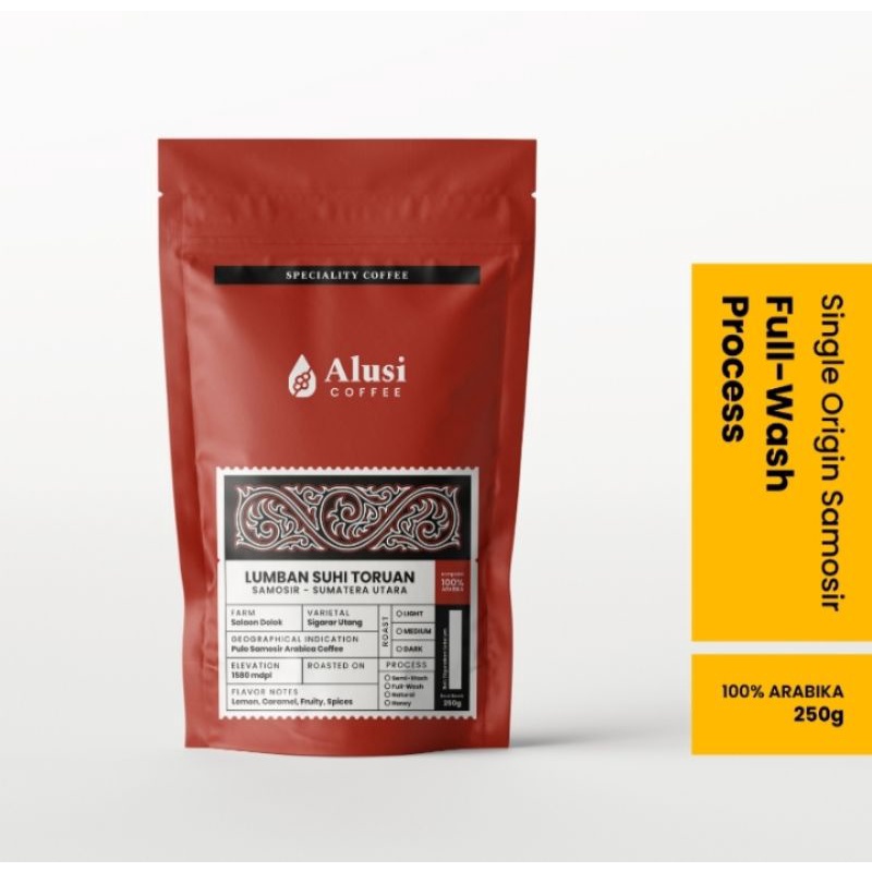 

Roastbean Arabika Samosir Fullwash 250g