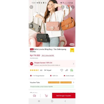 Patris Lovata Sling Bag / Tas Selempang Wanita