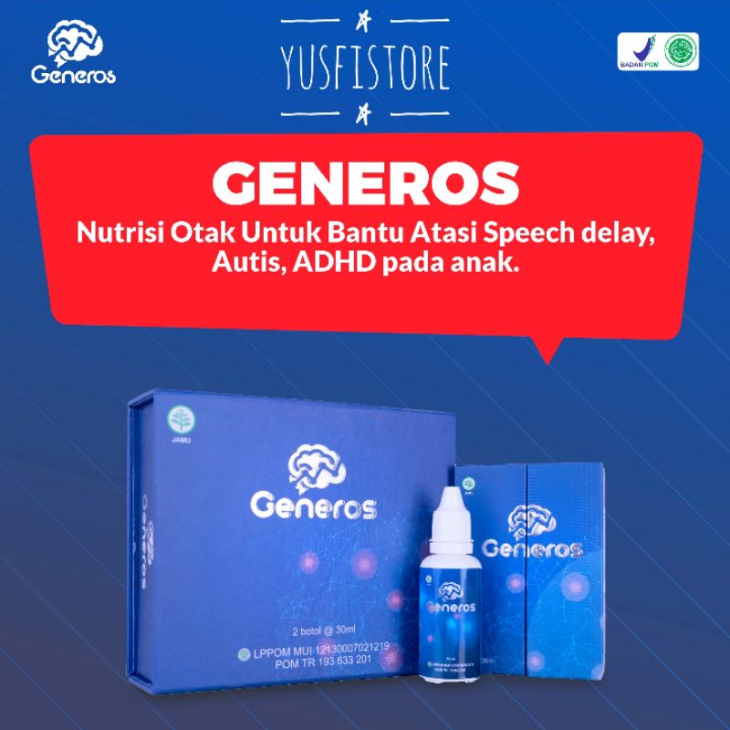 Generos Nutrisi Kecerdasan Anak Cerdas Obat Terlambat Bicara Speech Delay Autis