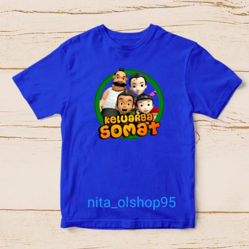 baju keluarga somat kaos gambar kartun